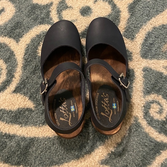 Lotta from Stockholm clogs, size 38, navy blue - Picture 4 of 9